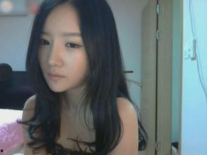 韩国女主播朴妮唛蓝衣